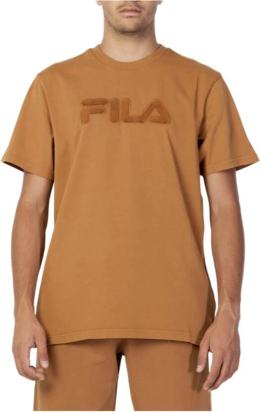 Fila Brown Men`s T-shirts Bruin Heren