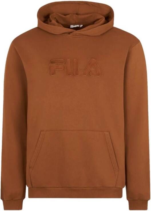 Fila Bruine hoodie met voorzakken Brown Heren