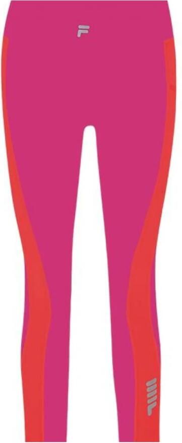 Fila Dames 7 8 Leggings Fitness Roze Rood Pink Dames