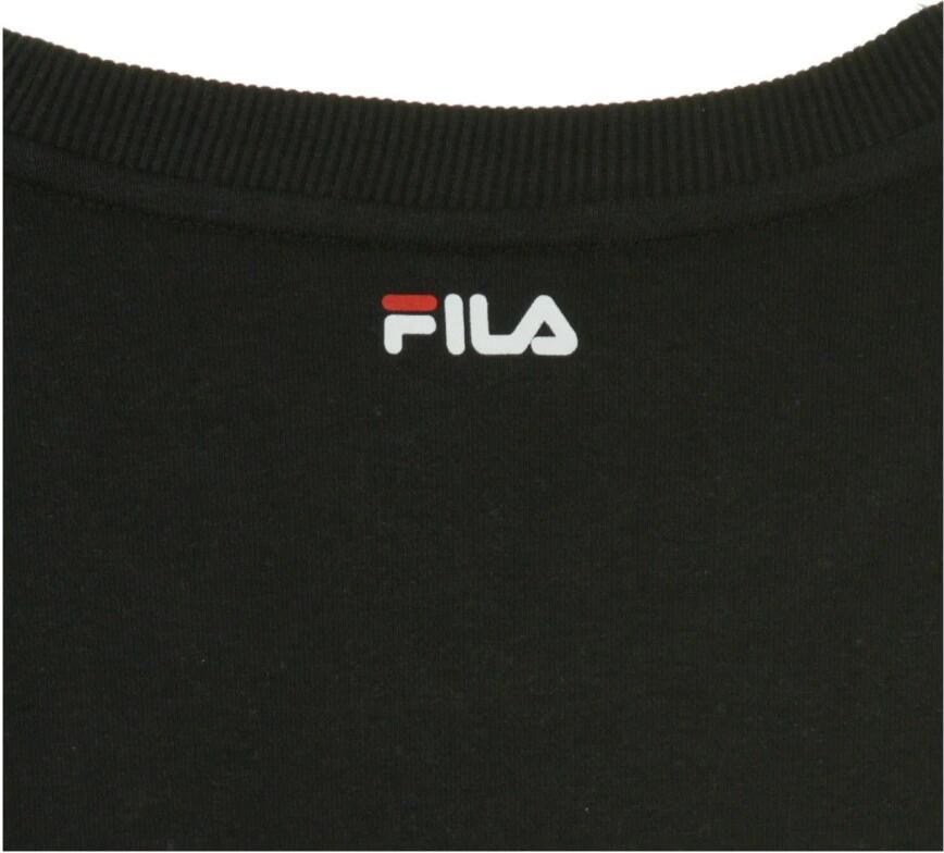 Fila Geblokkeerde Crew Sweatshirt in Zwart Grijs Multicolor Heren