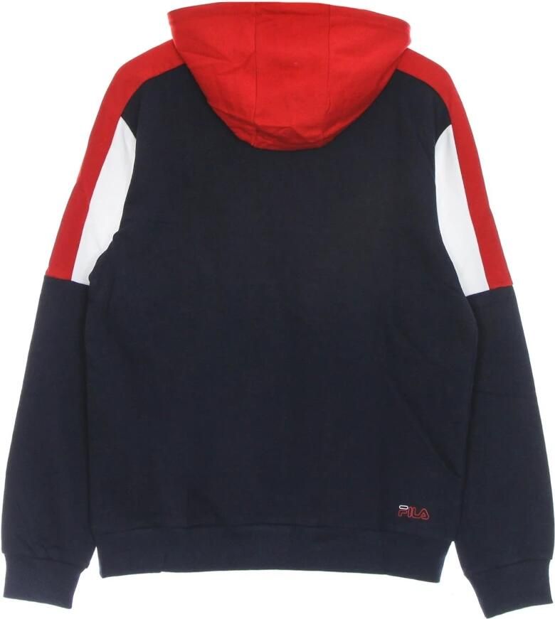 Fila Geblokkeerde Lichtgewicht Hoodie Zwart Rood Wit Multicolor Heren - Foto 2