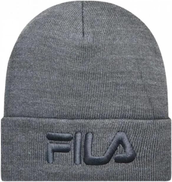 Fila Gebreide Muts Authentiek Geborduurd Gray Unisex - Foto 2