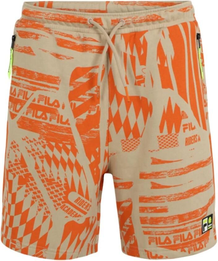 Fila Katoenen Bermuda Shorts met zijzakken Orange Heren - Foto 3