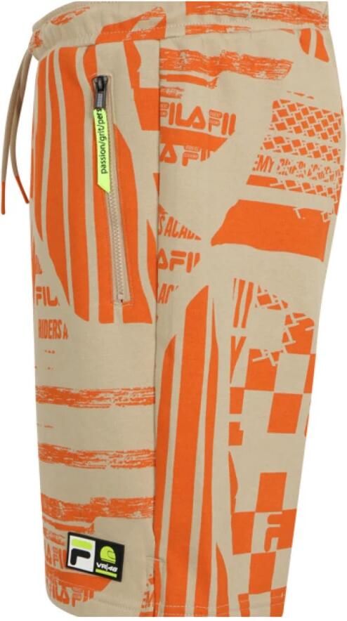 Fila Katoenen Bermuda Shorts met zijzakken Orange Heren - Foto 2