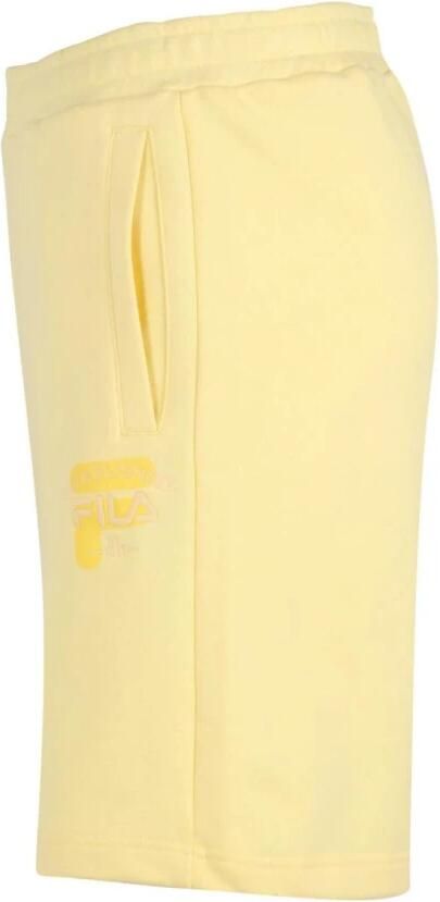 Fila Katoenen Bermuda Shorts Oversize Sweatpants Yellow Heren