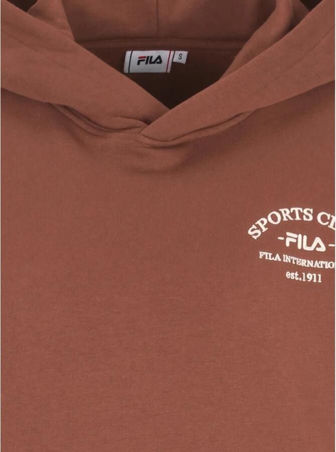 Fila Oversized Hoodie Sweatshirts Brown Heren