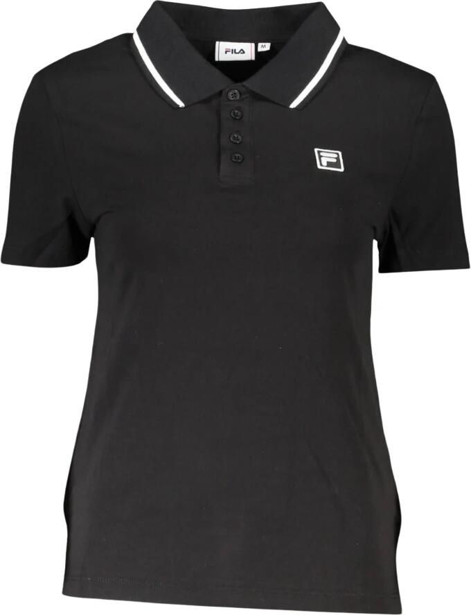 Fila Contrast Polo met Logo Detail Black
