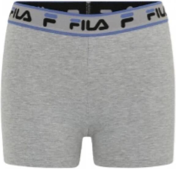 Fila Polyester Shorts Grijs Elastische Taille Slim Fit Lineair Logo Gray Dames - Foto 2