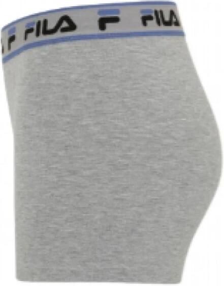 Fila Polyester Shorts Grijs Elastische Taille Slim Fit Lineair Logo Gray Dames
