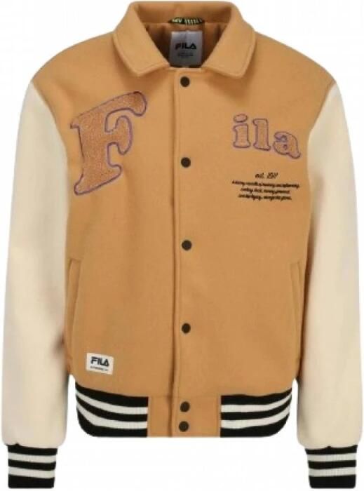 Fila Polyesterjas met grafische print Beige Heren - Foto 2