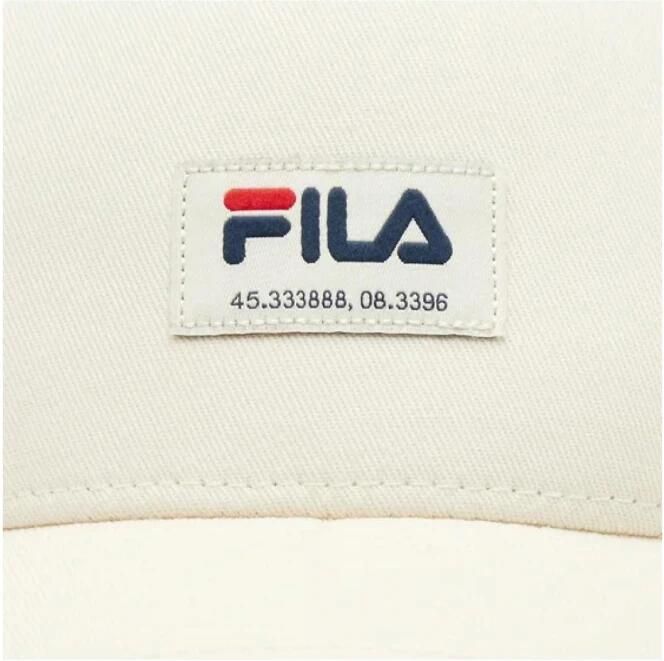 Fila Verstelbare Katoenen Pet Stijlvol Ontwerp White Dames