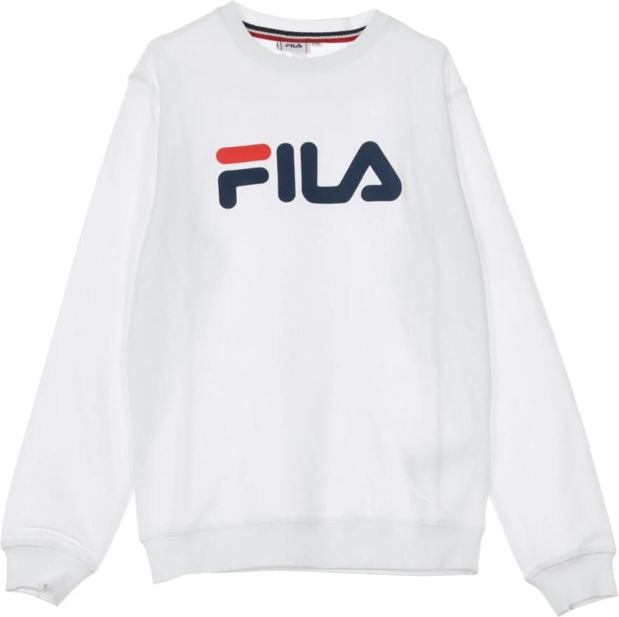 Fila Witte Crewneck Sweatshirt Lange Mouw White
