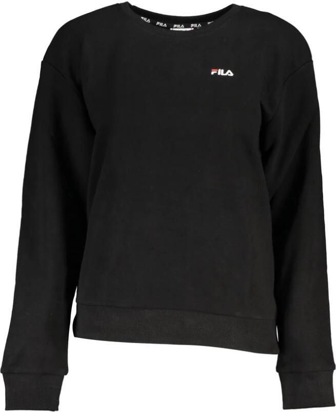 Fila Essentieel Sweatshirt met Ronde Hals van Biologisch Katoen Black