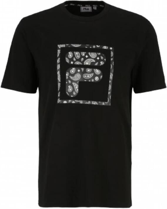 Fila Zwarte Longyan T-shirt Black Heren