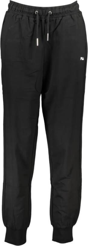 Fila Sportieve Katoenen Broek met Elastische Tailleband Black