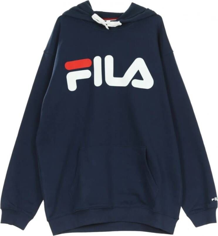 Fila Klassiek logo sweatshirt met capuchon Blauw Heren