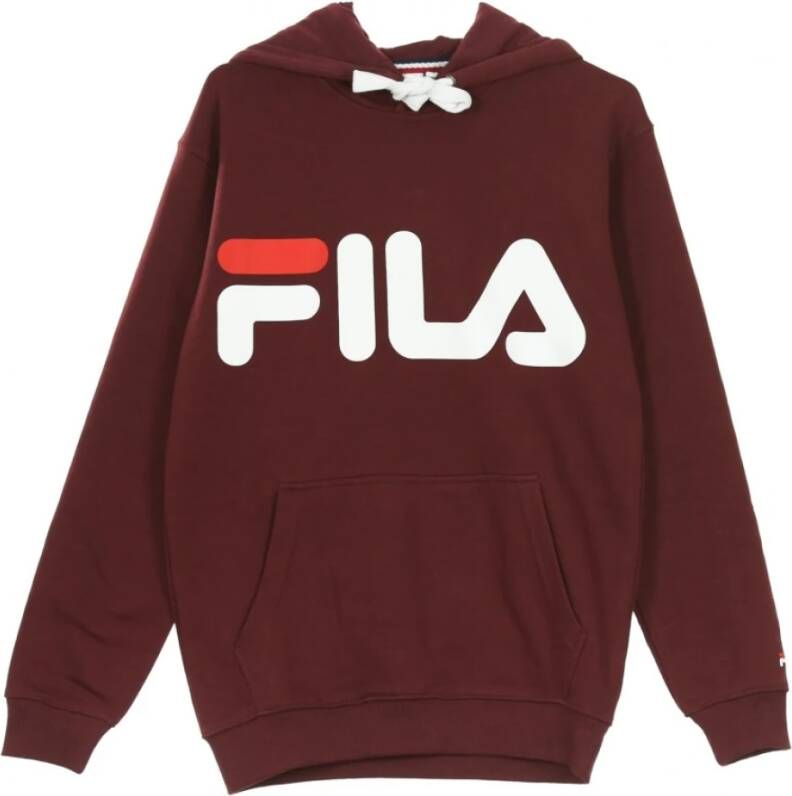 Fila Klassiek logo sweatshirt met capuchon Bruin Heren