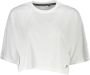 Fila Elegant wit logo T-shirt brede hals White Dames - Thumbnail 1