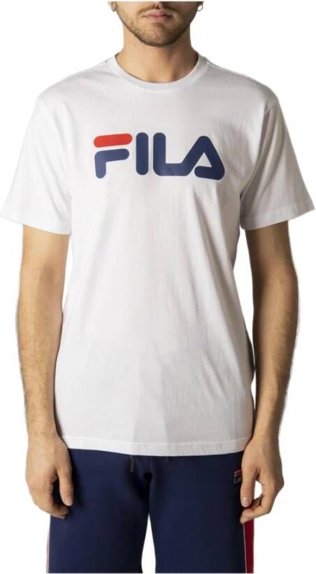 Fila Men& T-shirt Wit Heren