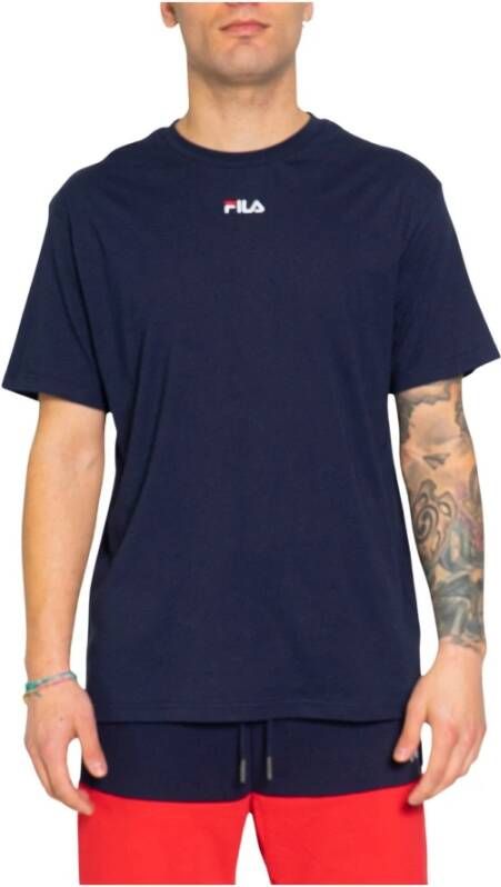 Fila Men`s T-Shirt In Blue Blauw Heren