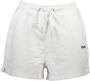 Fila Geborduurde katoenen shorts met elastische tailleband White Dames - Thumbnail 1