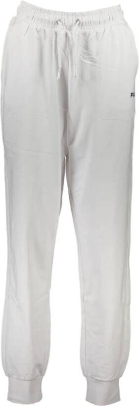 Fila Sportieve Katoenen Broek met Elastische Tailleband White