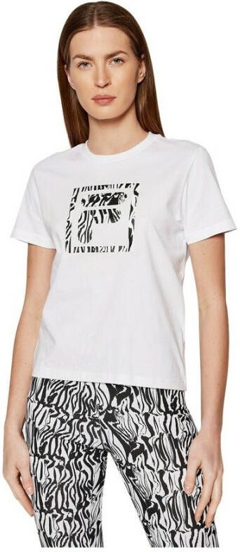 Fila Witte Cropped Tee Korte Mouw T-shirt White Dames