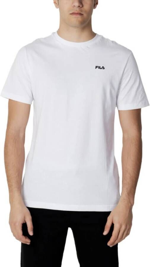 Fila Witte korte mouw T-shirt White Heren