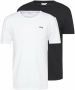 Fila Heren T-shirt Dubbelpak Wit Zwart Multicolor Heren - Thumbnail 1