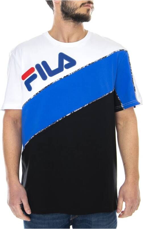 Fila T-Shirts Blauw Heren