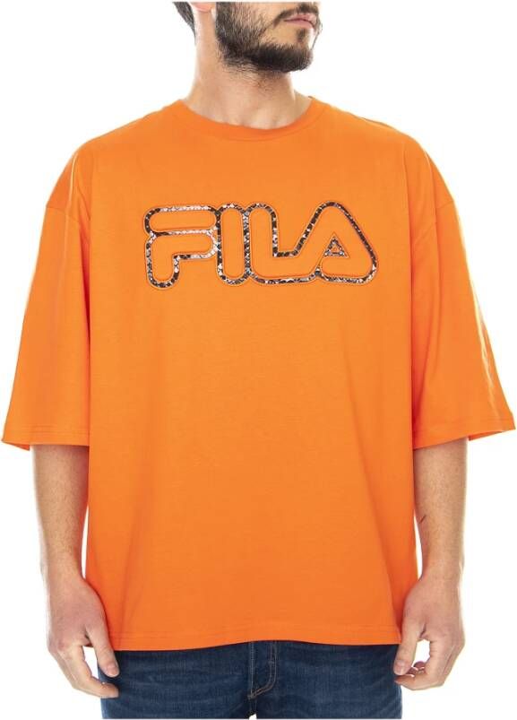 Fila T-Shirts Oranje Heren