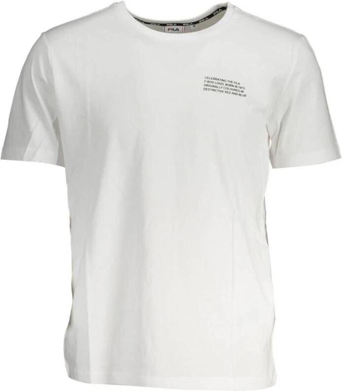 Fila White T-Shirt Wit Heren