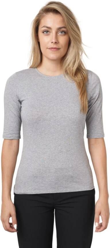 Filippa K licht grijs t-shirts 28501 Grijs Dames
