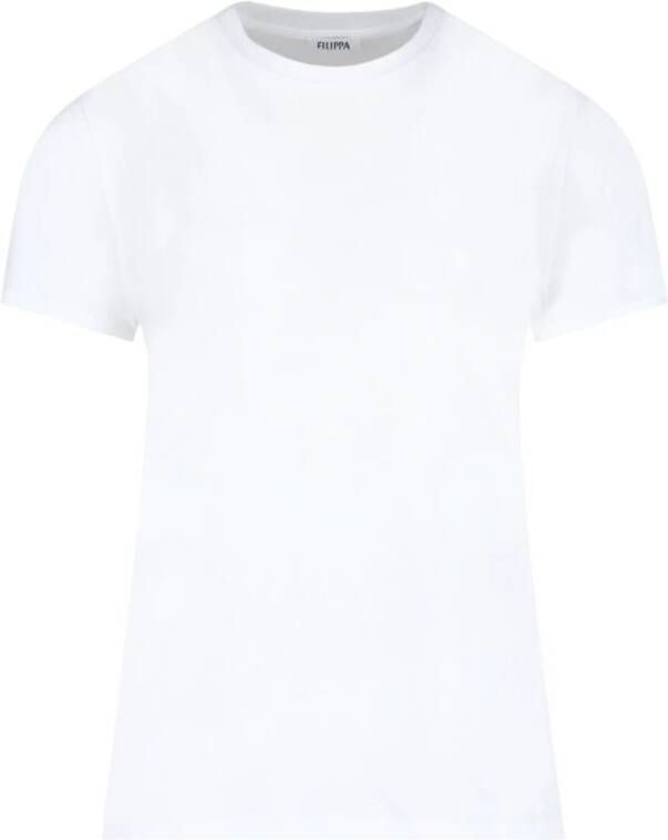 Filippa K T-shirt met ronde hals Wit - Foto 2