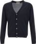 Filippo De Laurentiis Heren Merino Wol Cardigan Blue Heren - Thumbnail 1