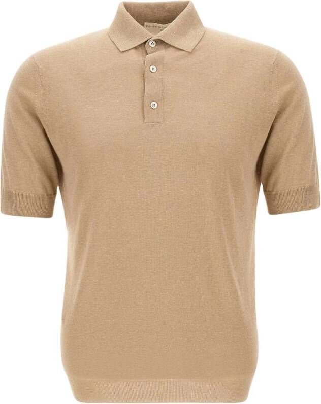 Filippo De Laurentiis Polo Shirts Beige Heren