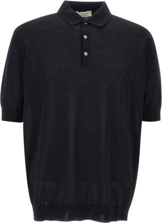 Filippo De Laurentiis Polo Shirts Zwart Heren