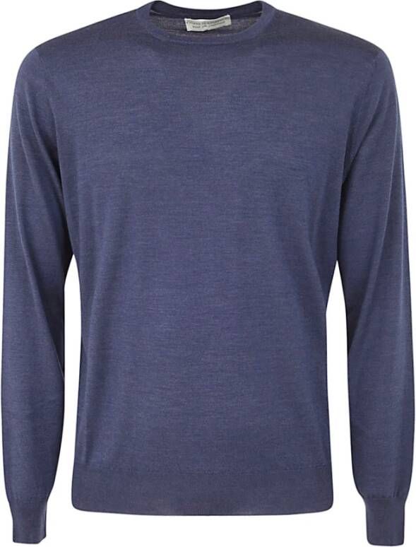Filippo De Laurentiis Round-neck Knitwear Blauw Heren