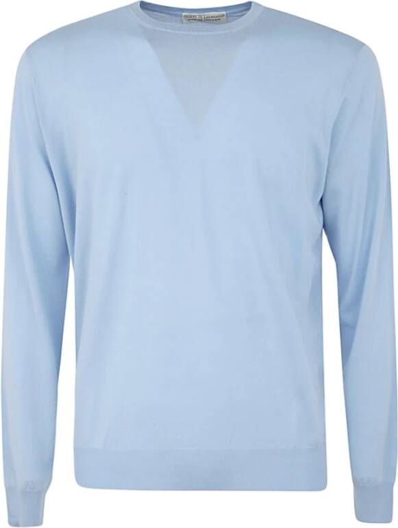 Filippo De Laurentiis Round-neck Knitwear Blauw Heren