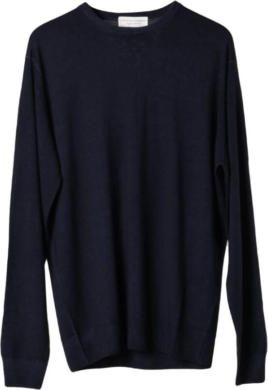 Filippo De Laurentiis Round-neck Knitwear Blauw Heren