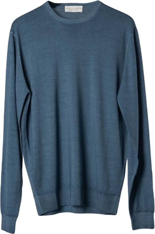 Filippo De Laurentiis Round-neck Knitwear Blauw Heren