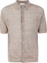 Filippo De Laurentiis Short Sleeve Shirts Beige Heren - Thumbnail 1