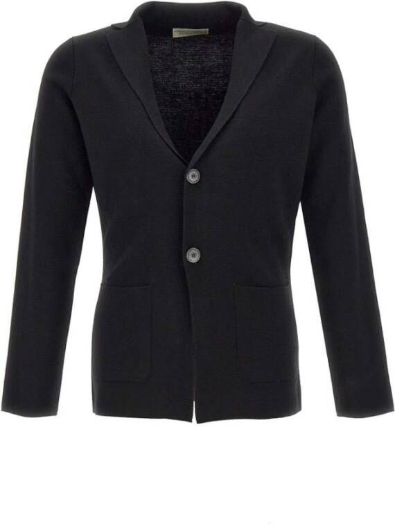 Filippo De Laurentiis Single-Breasted Coats Zwart Heren
