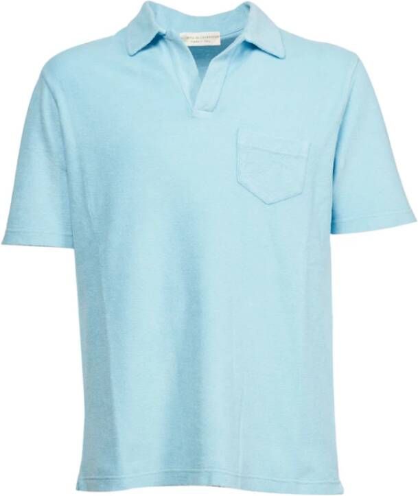 Filippo De Laurentiis T-shirt polo Blauw Heren