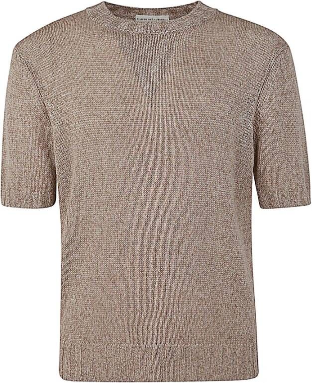 Filippo De Laurentiis T-Shirts Beige Heren