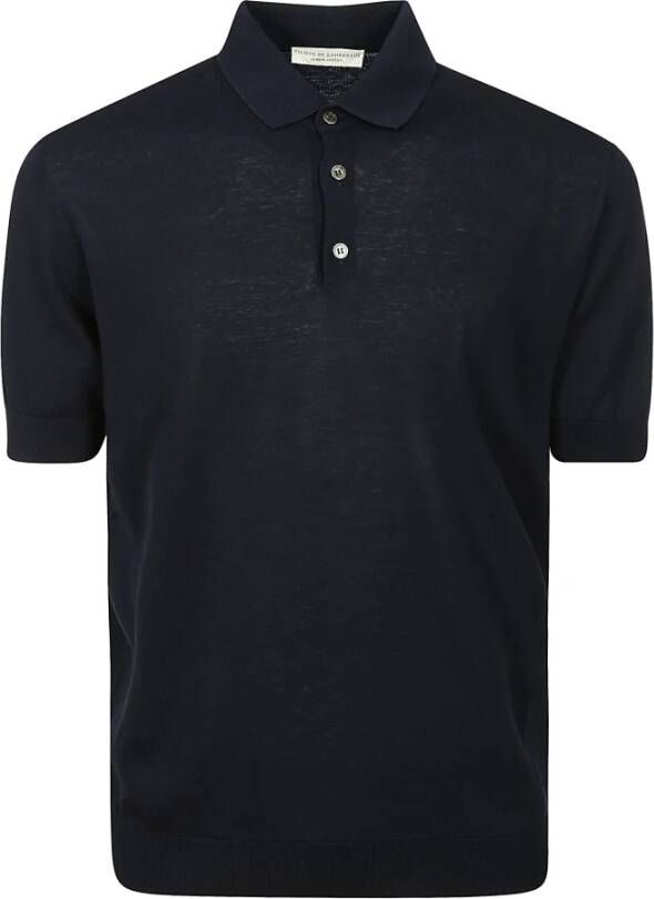 Filippo De Laurentiis Katoenen Polo Black Heren