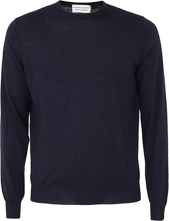 Filippo De Laurentiis Trui met ronde hals Blauw Heren