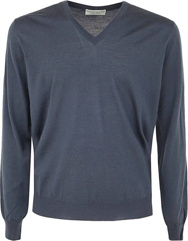 Filippo De Laurentiis V-neck Knitwear Blauw Heren