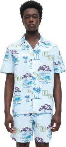 Filling Pieces Resort Shirt Love Boat Blauw Heren