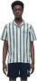 Filling Pieces Resort Shirt Striped Adriatic Blue Blauw Heren - Thumbnail 1